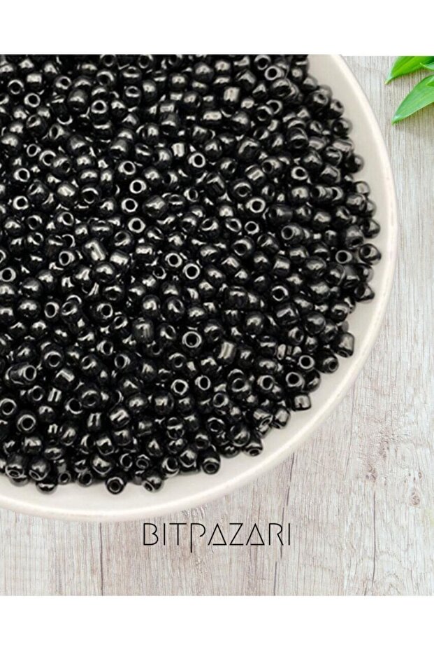 500 Pieces Matte Glass Sand Beads, Jewelry Making Beads - Black