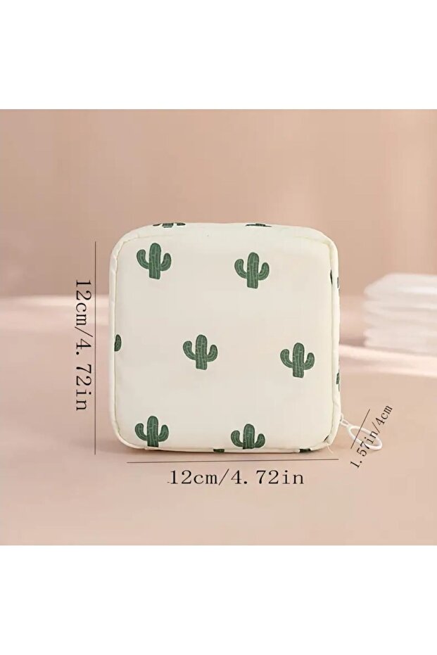 Geantă cu fermoar multifuncțională - Cactus