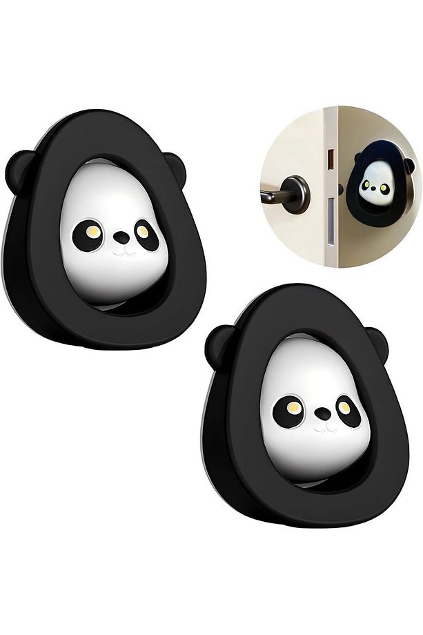, Kapı Tutma Duvar Koruyucu, Sevimli Panda, Kapı Altı ve Duvar İçin Koruyucu, Stopper - 5