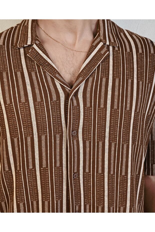 Premium Örme Oversize Erkek Gömlek - 2