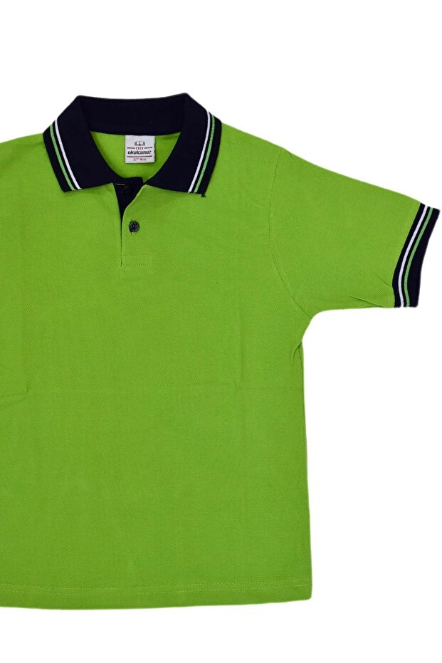 Πράσινο μπλουζάκι με λαιμόκοψη με λαιμόκοψη - BGL-K-YS-1 - 2