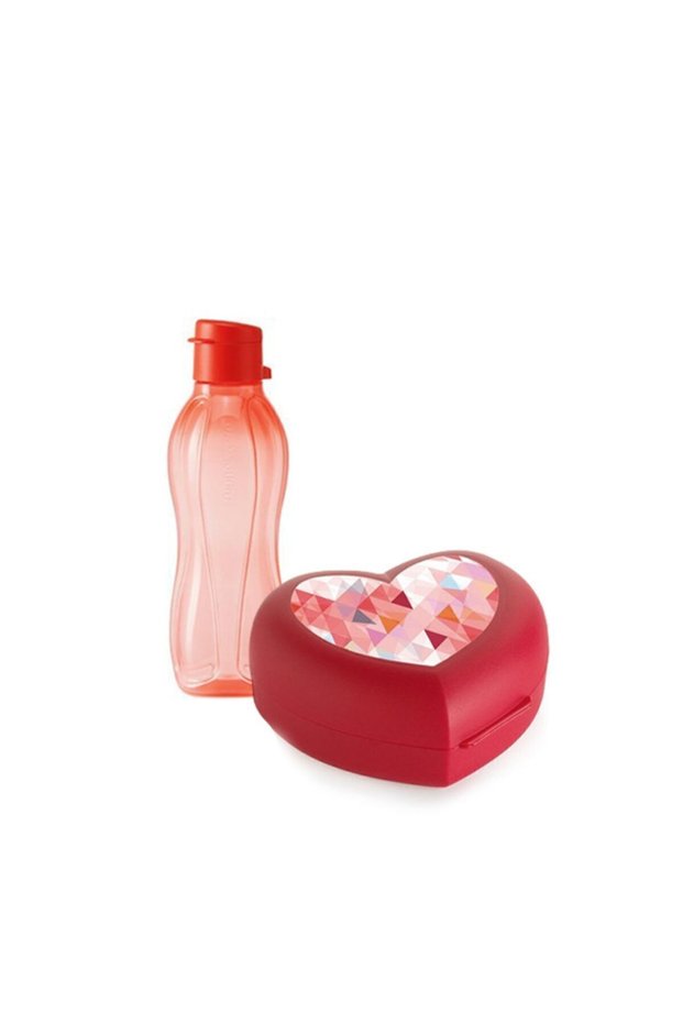 Pink Nutrition Set - Oyster Heart and Eco Bottle 500 ml