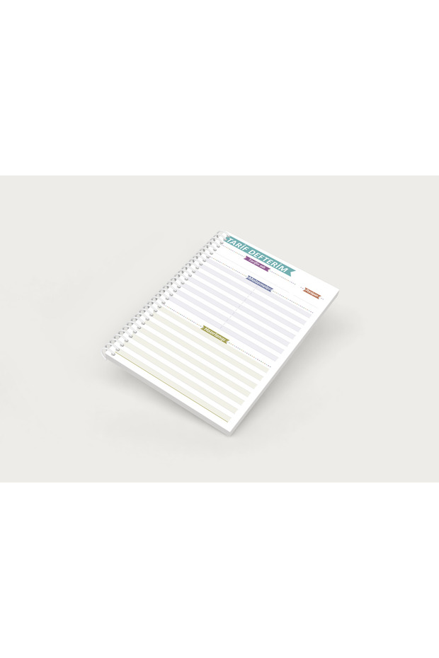 A5 Size 50 Sheets Spiral Food Recipe Book - 3