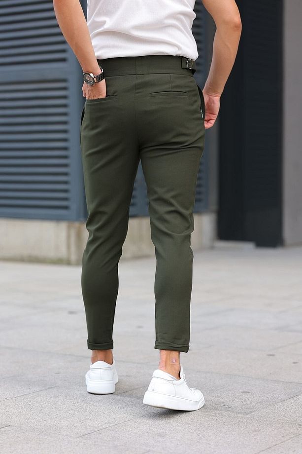 Erkek Italyan Kesim Kumaş Pantalon - 3