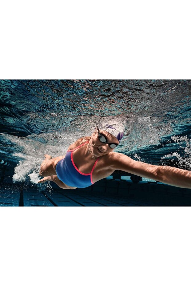 Solid V Back Kadın Mayosu (Mavi) - 5