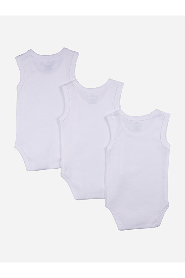 Pack of 3 - Solid Sleeveless Bodysuit - 2
