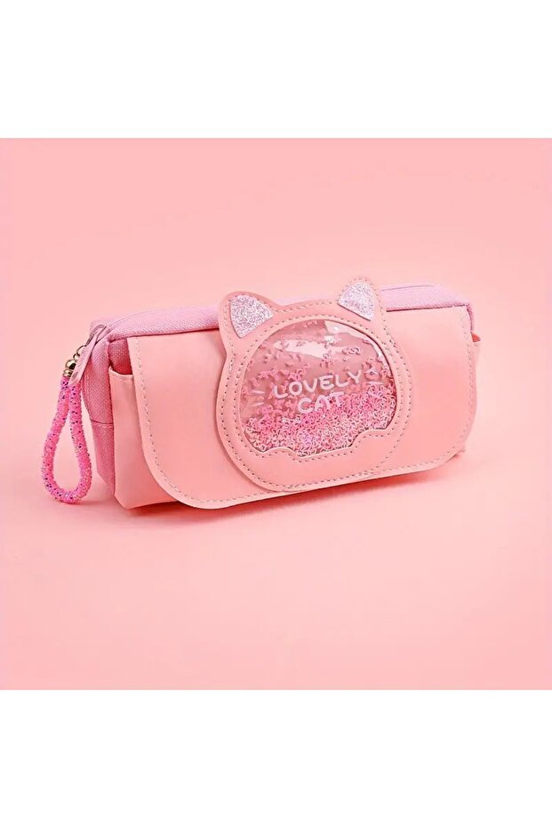 Cute Transparent Window High Capacity Oxford Cloth Pencil Case Pen Holder,School,Stationery