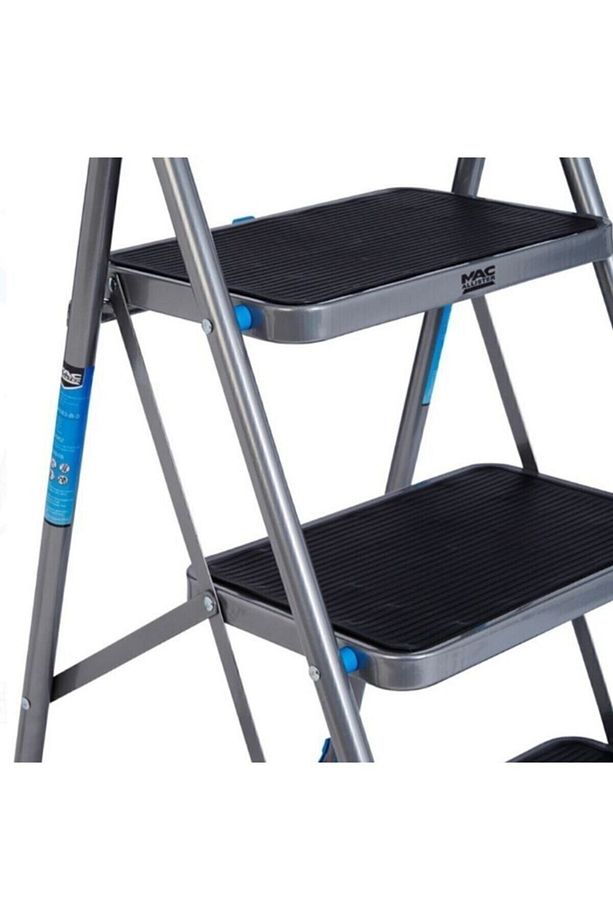 3 Basamaklı Geniş Merdiven 126cm Yukseklik 3 Basamak Işci Merdiveni - 3