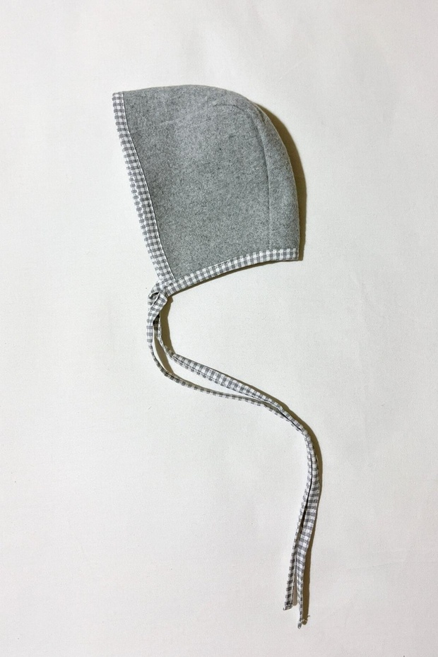 ختم رمادي - قبعة أطفال بنمط القماش القطني - 3