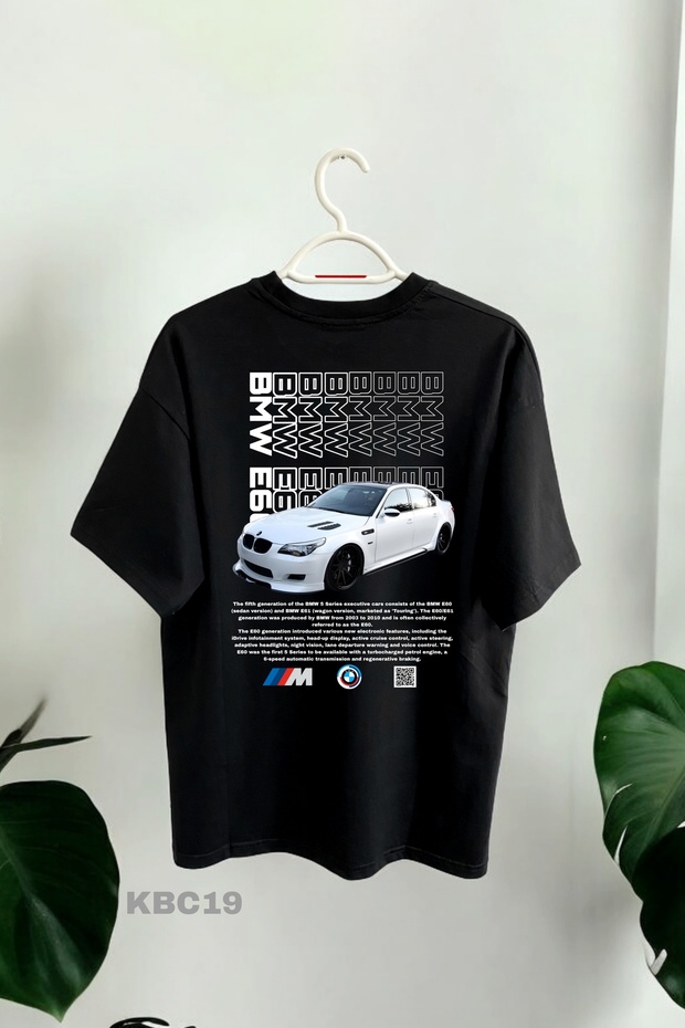 Bmw E60 Printed Oversize High Quality 100% Cotton T-Shirt