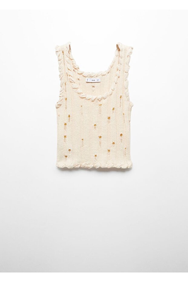 Pletena bluza sa poderanim detaljima - 3