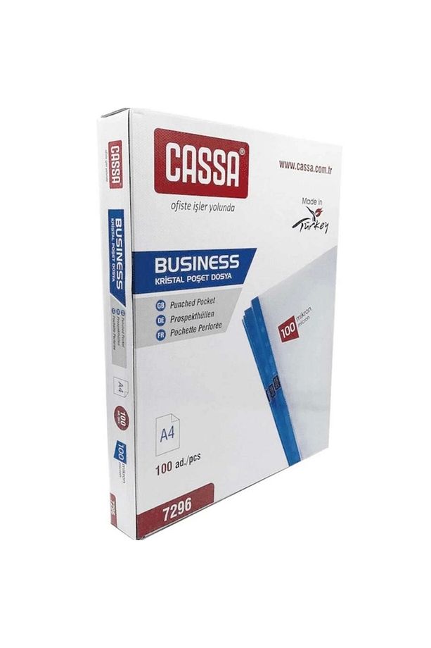 Poşet Dosya Kristal 100 Mic 100 Lü Şeffaf 7296 - 1