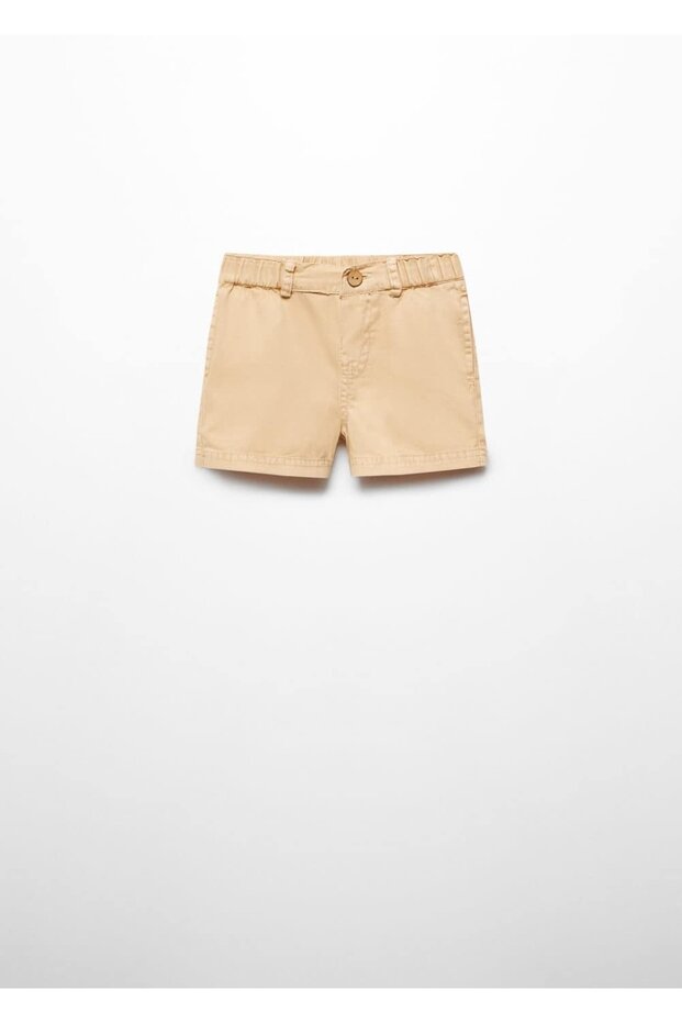 Chino tarz pamuklu bermuda şort - 1