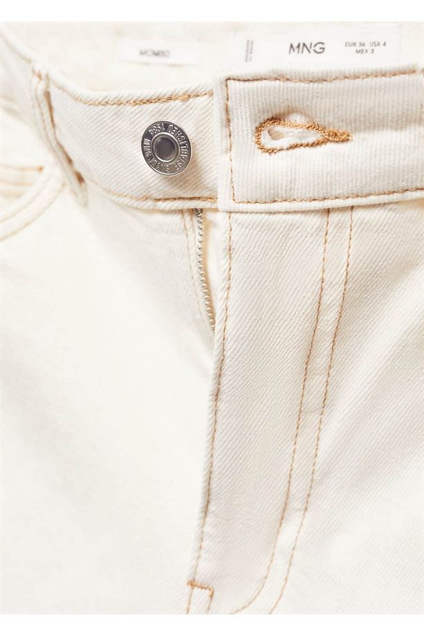 Yüksek belli denim şort - 8