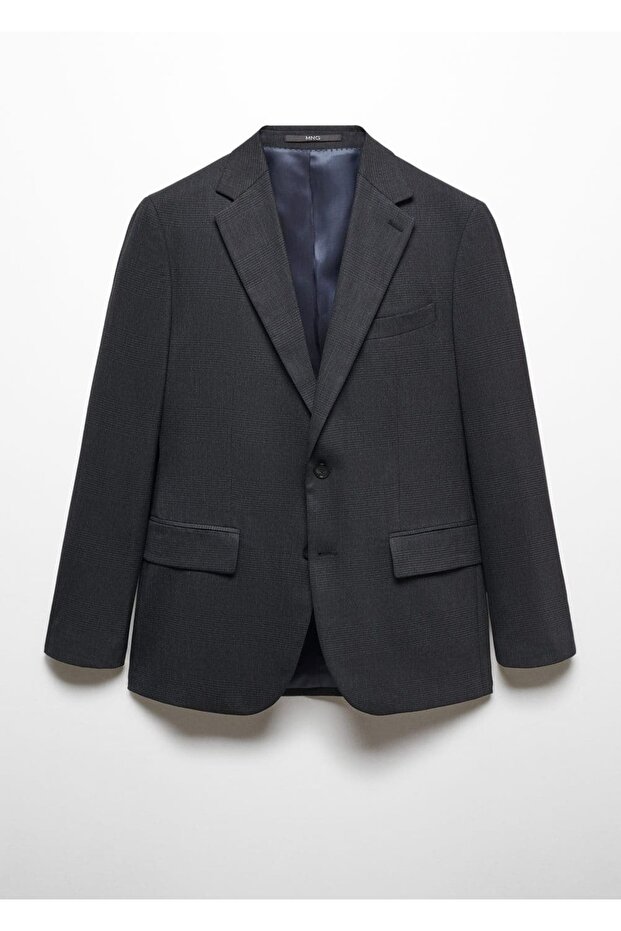 Slim Fit Cold Wool Blazer Jacket - 3