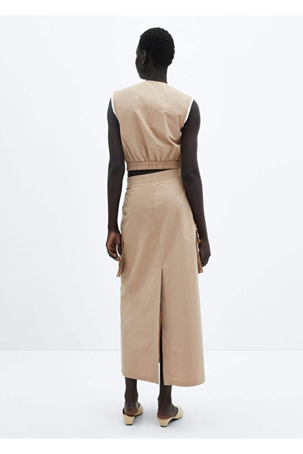 Kargo cepli uzun etek - 4