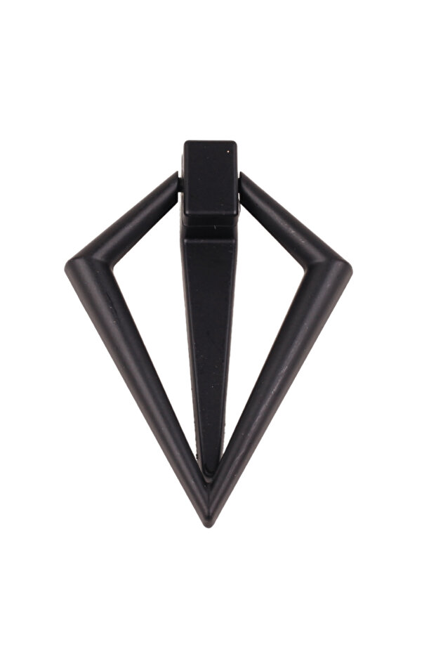 Triangle Black 32 mm Handle Luxury Country Kitchen Furniture Cabinet Drawer Handle