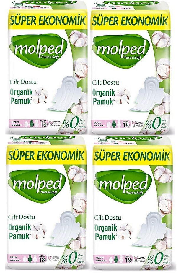 Pure & Soft Uzun Süper Ekonomik Ped 18 Li X 4 Adet - 1