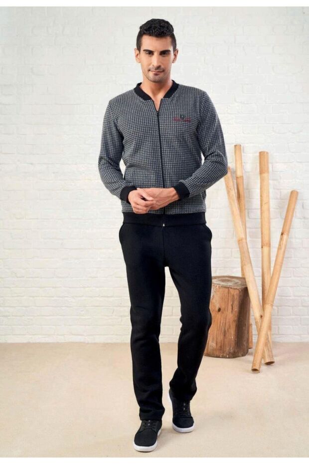 22617 Erkek Eşofman Takımı - Siyah - 1