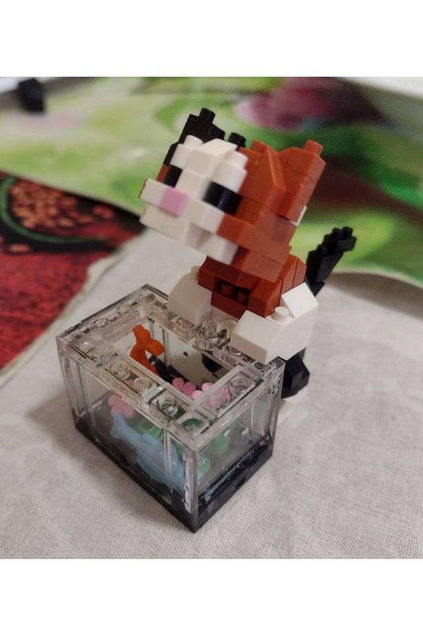 Sevimli Hayvanlar Çiçekler Panda Dinozor Tavşan Gül Kedi Salyangoz Kuş (208 Parça) - 5