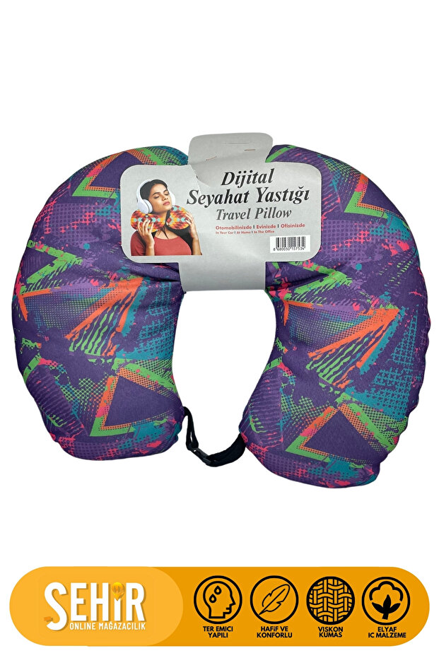 Build Viscose Comfortable Fiber - Soft Sweat, Travel Neck Pillow
