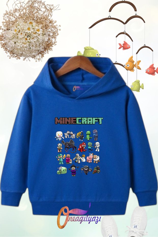 Children's Hooded Printed Sweatshirt
