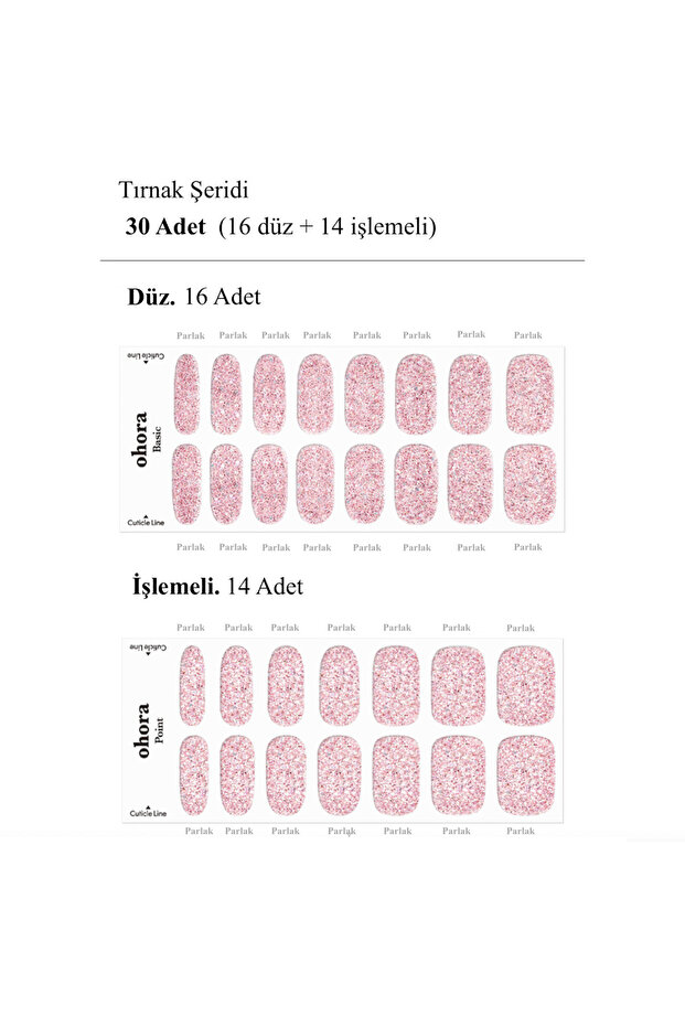 N Pixie Dust Jel Tırnak 30 Adet, 2 Kullanım - 6