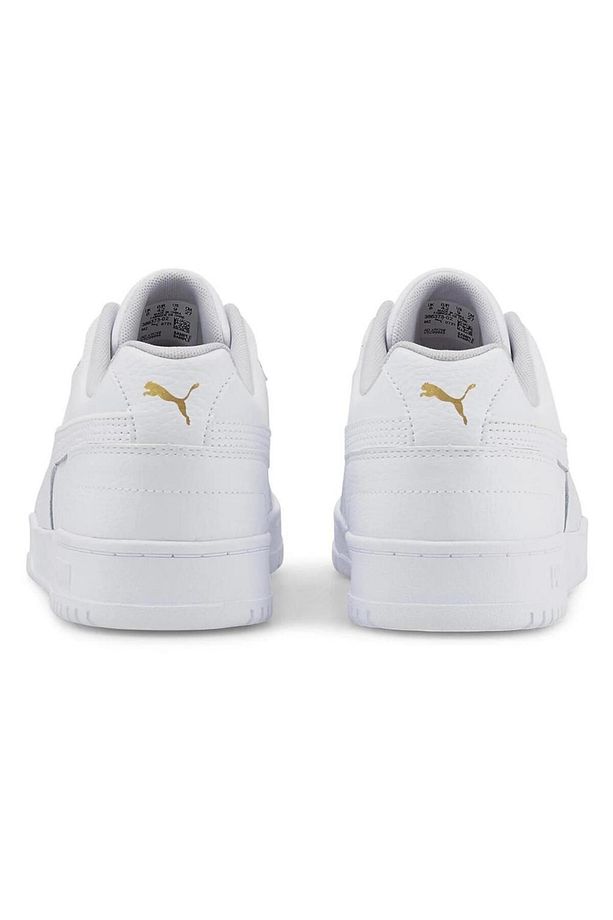 386373 02 Rebound Game Low Puma White/Puma White/Gold Erkek Sneaker - 6