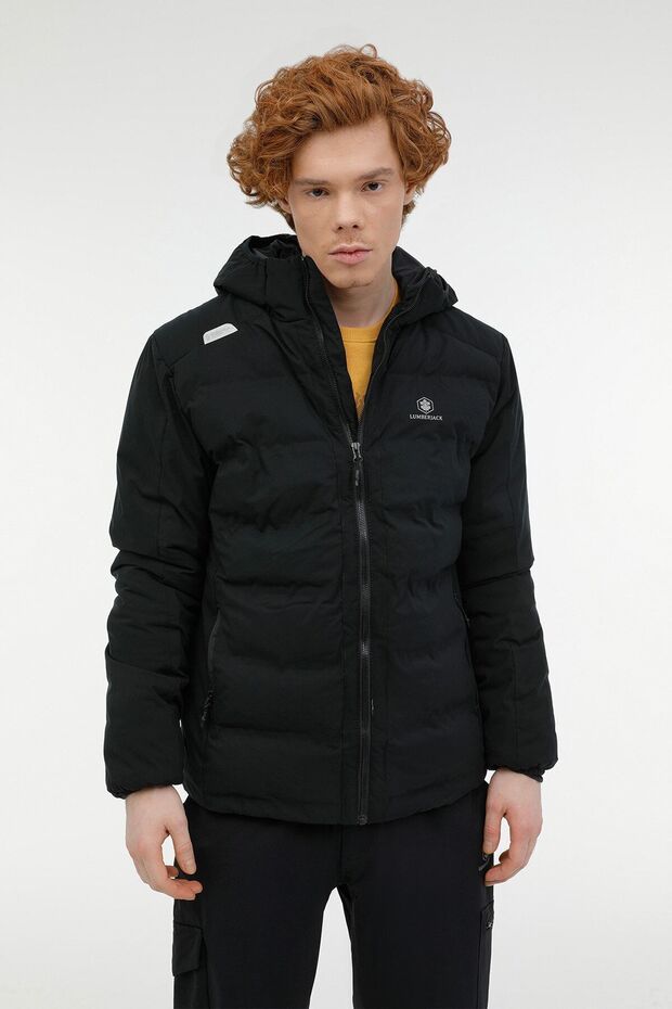M-acelin Coat 2pr معطف قصير أسود للرجال