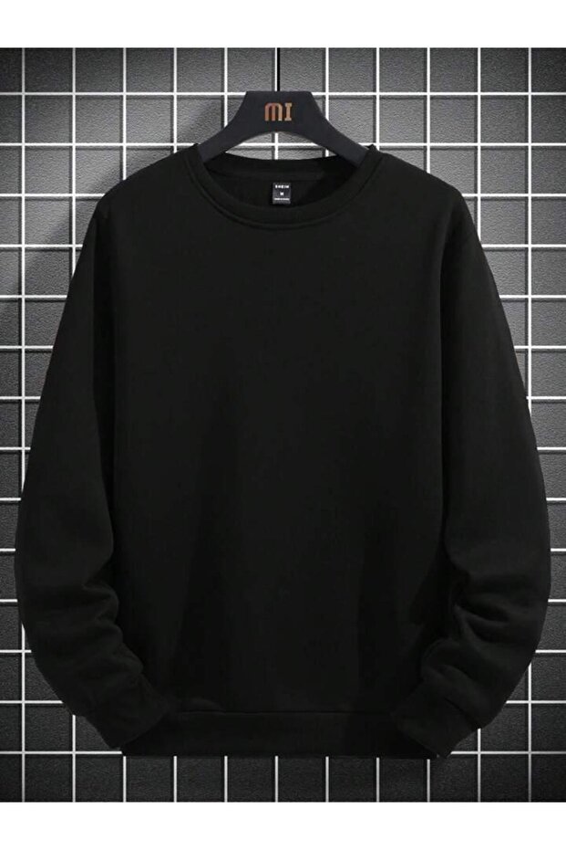 Cotton Soft Sweatshirt - Plain Unprinted, Comfortable Fit, Crew Neck