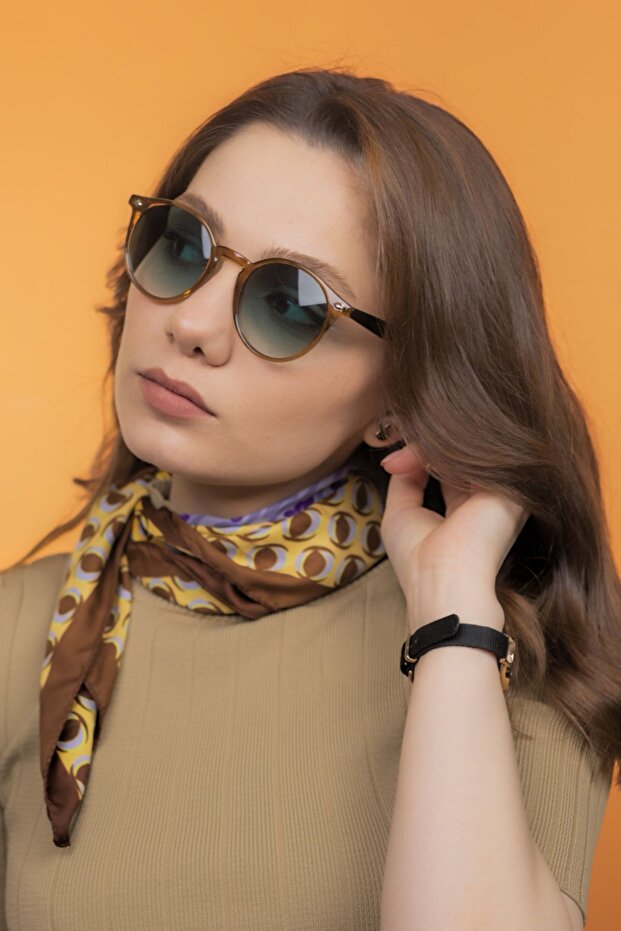 Carlo Cappucino Gradient Green Unisex Sunglasses