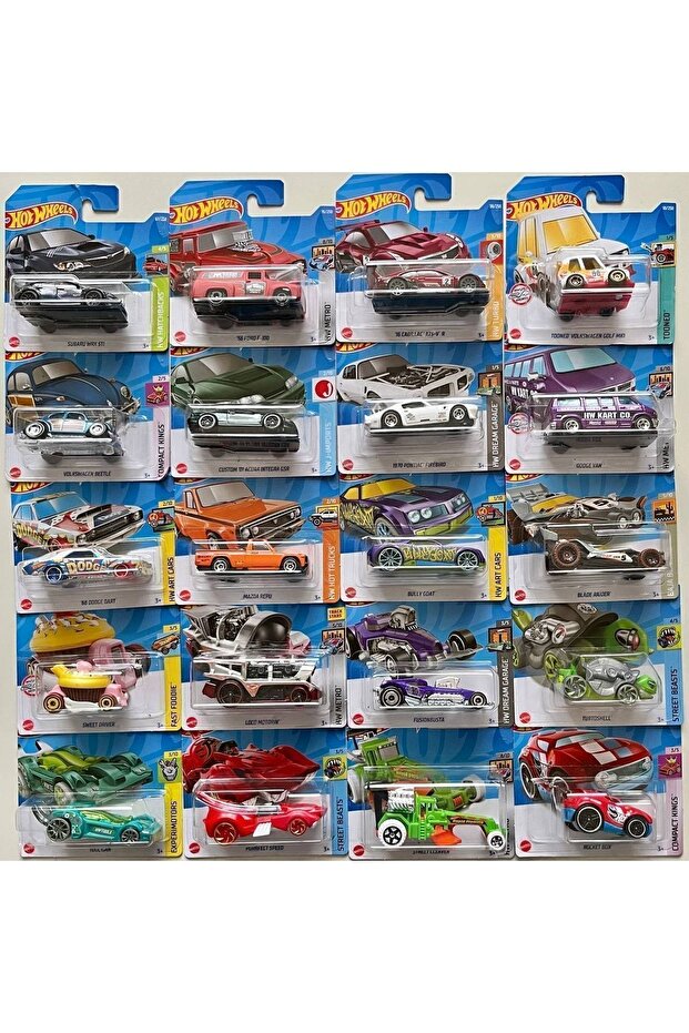 مجموعة Hotwheels المكونة من 20 سيارة - نماذج مختلفة من السيارات