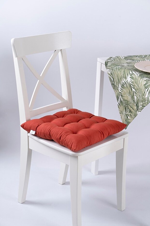 Daisy Pofidik Tile Chair Cushion with Special 9-Stitch Lacing