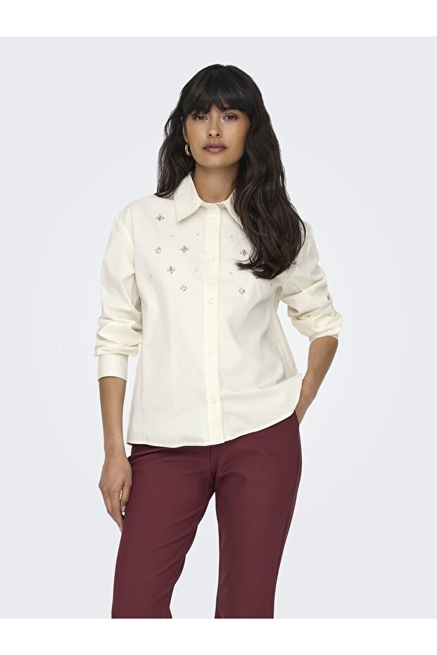 Gömlek - Ekru - 1