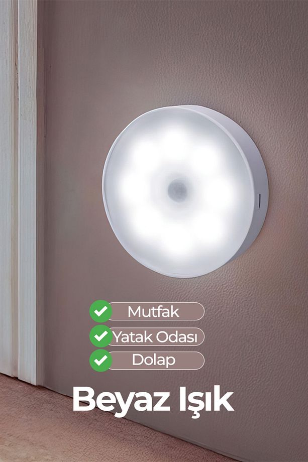 Hareket Sensörlü Usb Şarjlı Led Işık Lamba-oda, Mutfak, Salon Ve Merdiven Işıklandırma - 7
