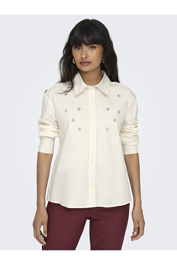 Gömlek - Ekru - 6