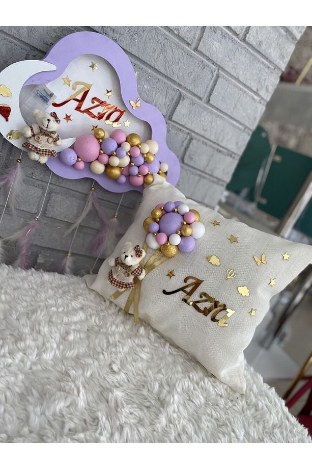 Ledli Bulut Bubble Kapı Süsü + Yastık - 3