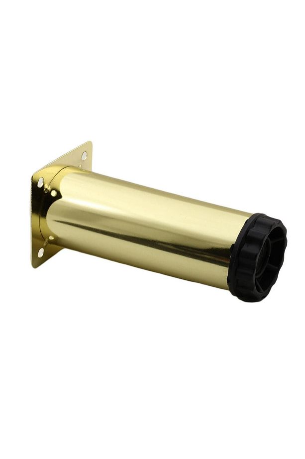 Ayarlanabilir Dolap Mobilya Kanepe Baza Metal Destek Yükseltici Ayağı 10 Cm Gold Ayakları 4 Adet - 5