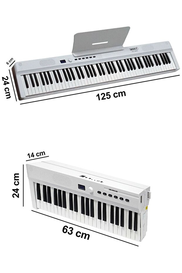 PLX-120WH Yüksek Kaliteli Katlanır Taşınabilir Dijital Piyano - 4