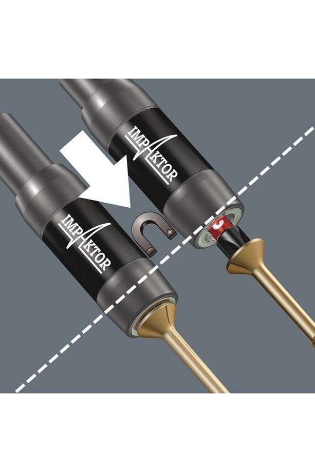 htsp 05057690001 Bit-Check 30 Impaktor 1, Impaktor Bits Uç seti, darbeli uygulamalar için şmd al - 8