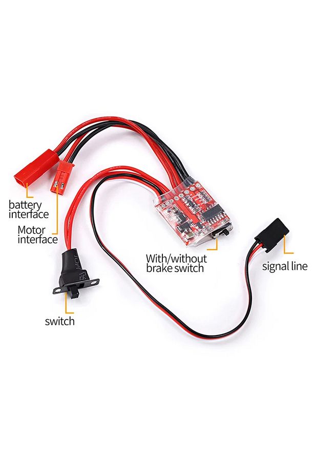 30a Esc Fırçalı Motor Hız Kontrol Modülü – 2s (4–8.4V) 2khz Rc Elektronik Hız Kontrol Cihazı - 3