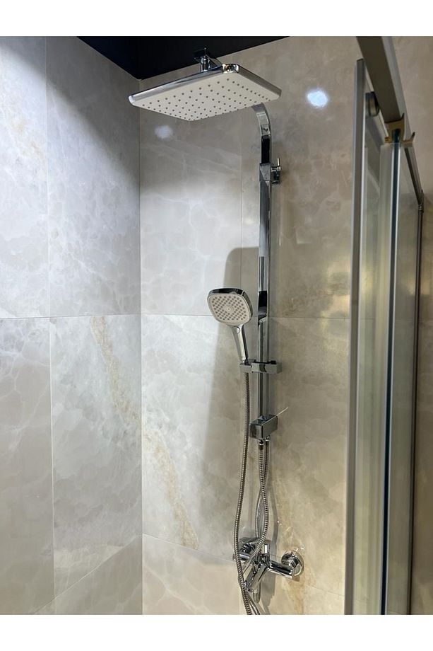RAIN SQUARE PUSH BUTTON DUŞ BARI 410200505214 - 1