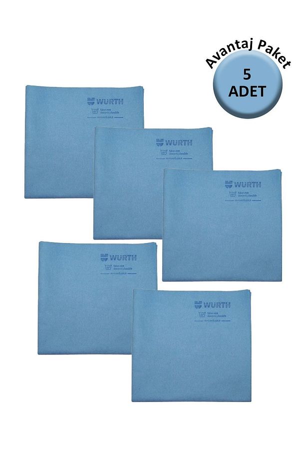 Sentetik Güderi Bez 38*60cm 130gr Mavi 5 Adet - 1
