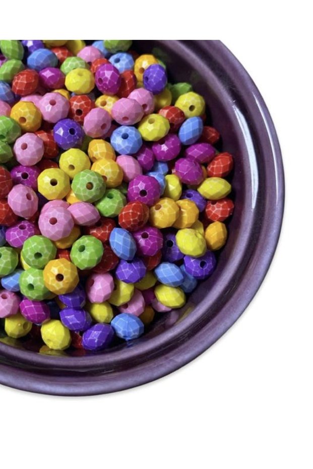 200 pcs Mixed Color Acrylic Beads - Jewelry Beads - Decoration Beads