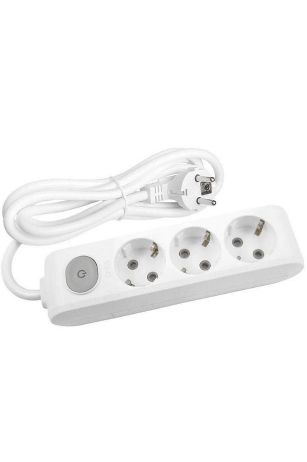 Viko Multi Let (3'Lü) Üçlü Priz Topraklı Anahtarlı Kablolu 3 (Üç) Metre - 1