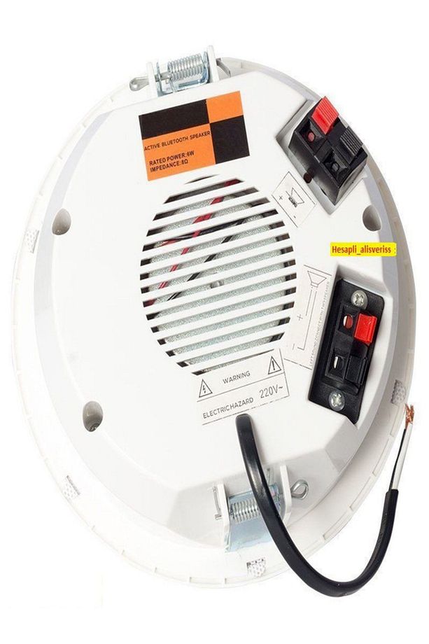 Alçıpan Tavan Hoparlör 12 Cm Bluetooth Özellik (220 Volt Ile Direk Çalışır- Adaptör Gerektirmez) - 2