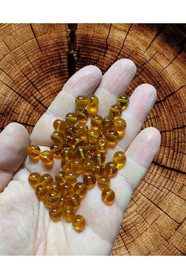 8mm Round Glass Beads - Jewelry Beads - 50 Pieces -