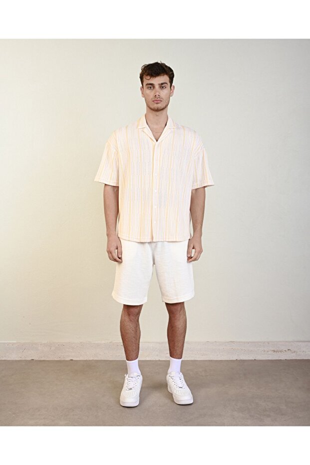 Premium Örme Oversize Erkek Gömlek - 3