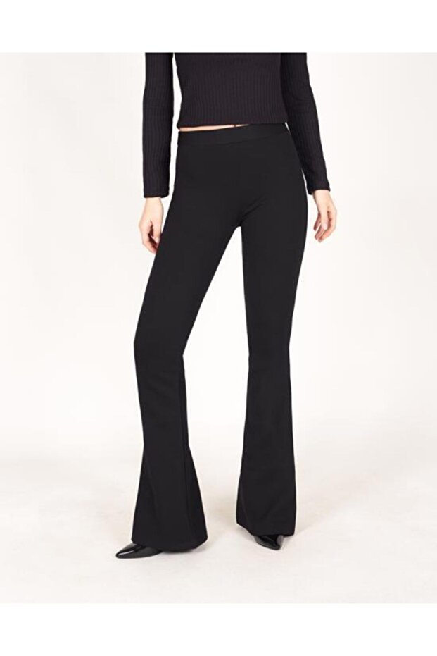 High Waist Gathering Effect Premium Lycra Fabric Spanish Leggings Trousers Pan020