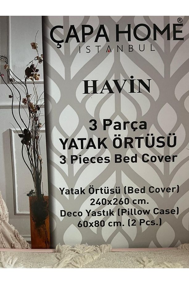 NAKIŞLI YATAK ÖRTÜSÜ ÇİFT KİŞİLİK - 7